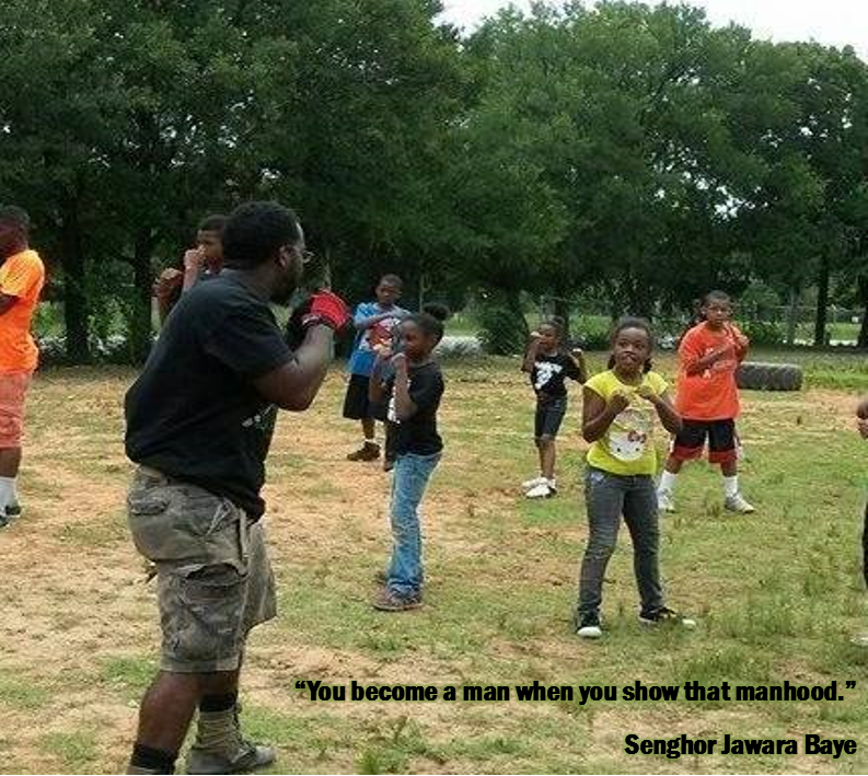 Baye showing manhood