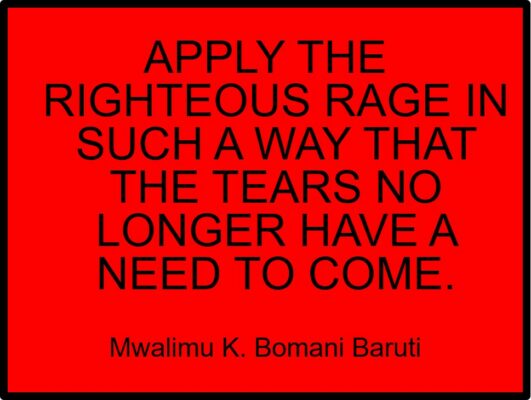 Baruti apply the righteous rage