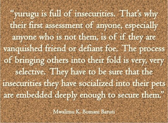 Baruti yurugu insecurities