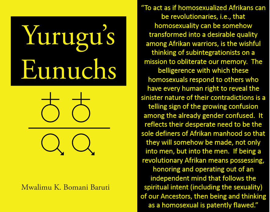 Baruti YES revolutionary homos