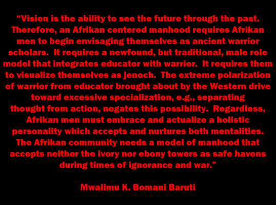 Baruti warrior scholar manhood