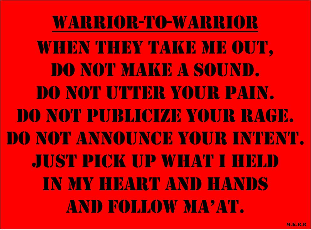 Baruti Warrior to Warrior