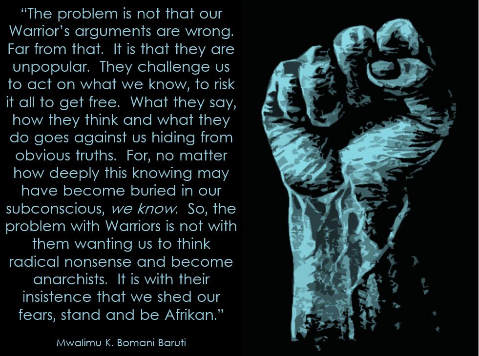 Baruti Warrior's arguments