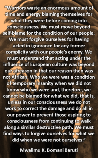 Baruti warriors' guilt