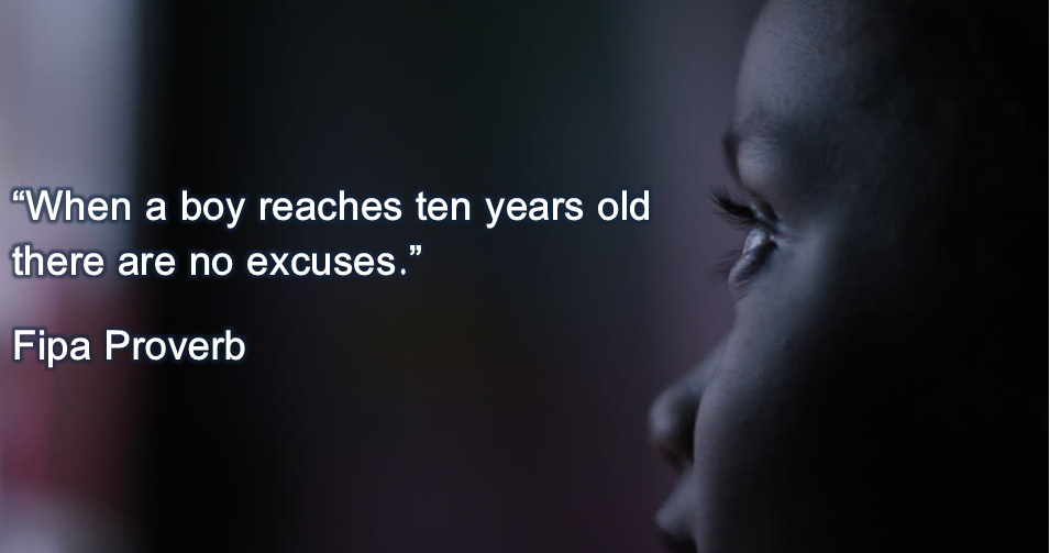 boy reaching the age of ten