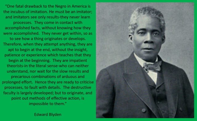 Blyden without intellectual depth