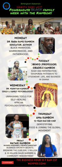 SANKOFA KAMBON WEEK FLYER