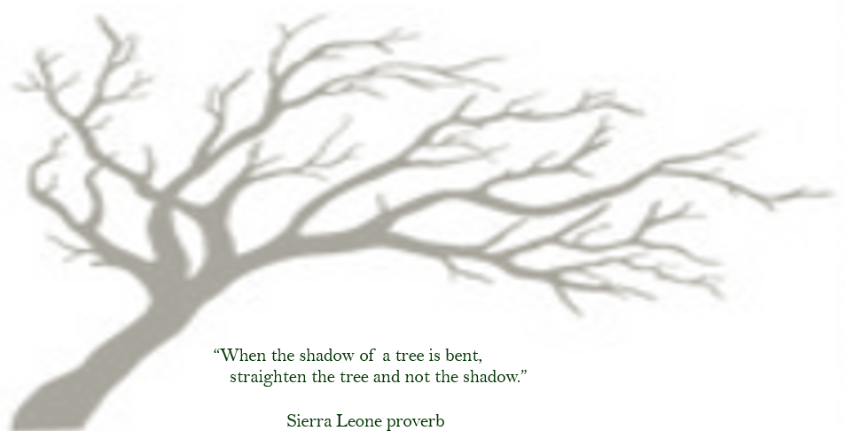 Bent tree shadow