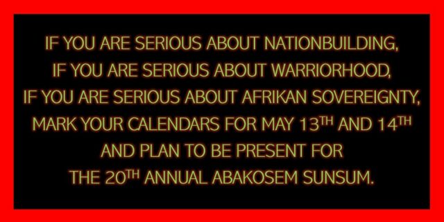 Abakosem Sunsum 20th 2023 save the date