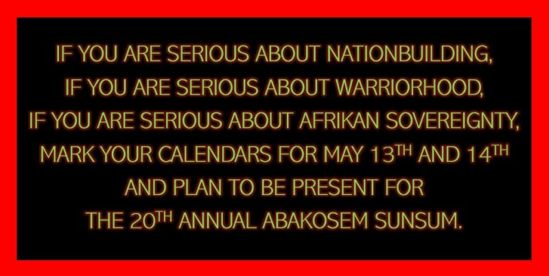 Abakosem Sunsum 20th 2023 save the date
