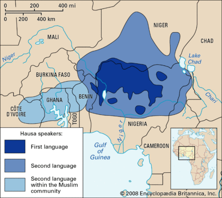 Distribution-Hausa-language