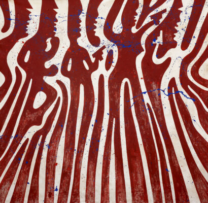 Sela Adjei - [Simulations Series] - (128cm x 196cm, Acrylic on canvas, 2022) b