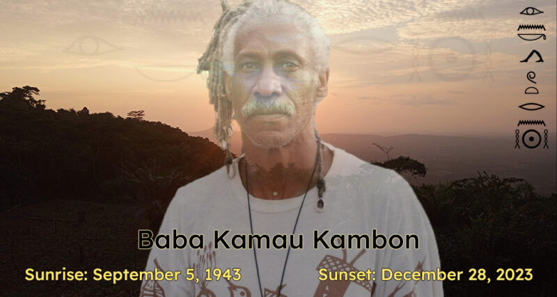 Baba Kamau Sunset-words