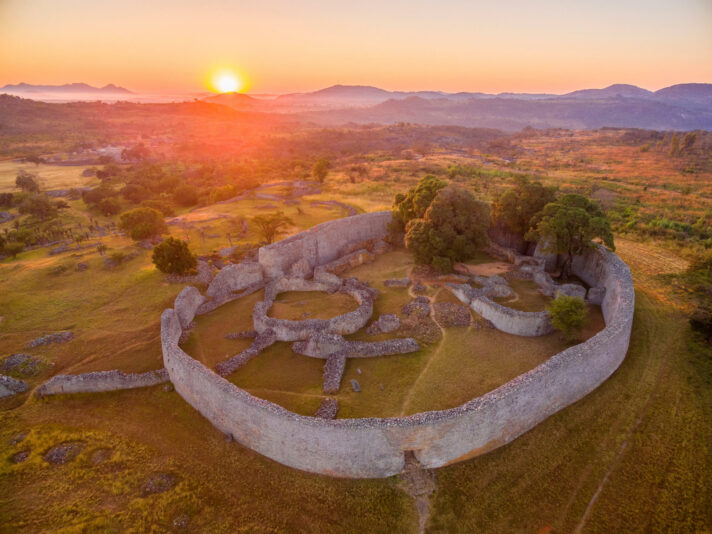 The Great Enclosure at the Great Zimbabwe ruins.