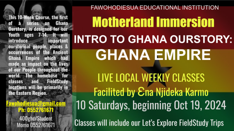 GHANA OURSTORY FLYER & SYLLABUS