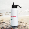 RepatriateToGhana.com (R2GH.com) Stainless steel water bottle with a straw lid - Image 3