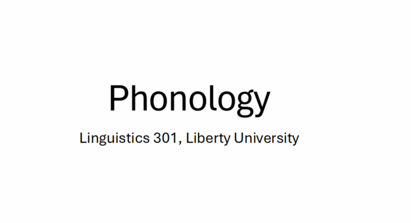 Phonol,ogy