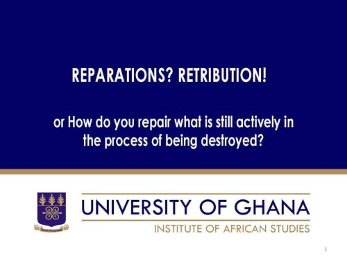 REPARATIONS? RETRIBUTION!