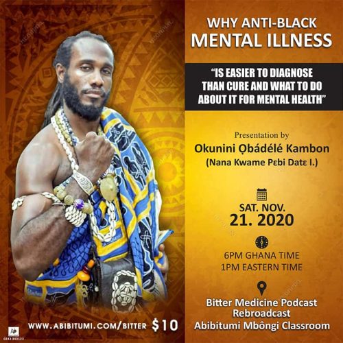 [Video+Slide Bundle] Why Anti-Black Mental Illness "Is Easier to Diagnose Than Cure and What To Do About It For Mental Health"