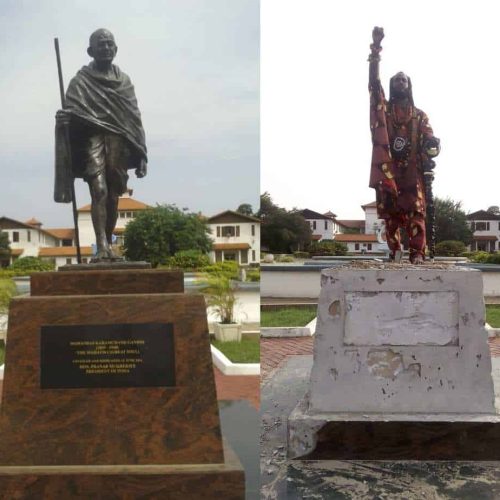 How to remove a statue of Gandhi from a University: A Step-by-Step Guide