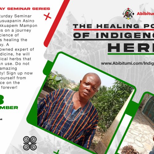 26. SSS Video Recording: PART 1 - The Healing Power of Indigenous Herbs with Abusuapanin Asinɔ Ɔkata