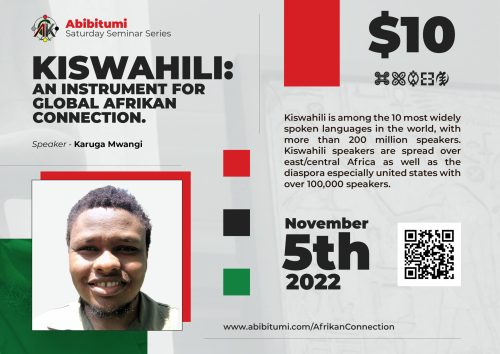 33. SSS Video Recording: Kiswahili: An instrument for global Afrikan connection