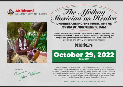 34. SSS Video Recording: The Afrikan Musician as Healer - Understanding the music of the Moosi of Northern Ghana
