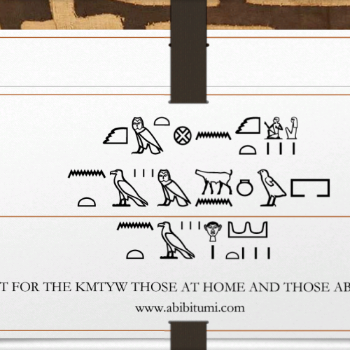 Lecture #4: Kemet for the Kemetiyu Free the Youth