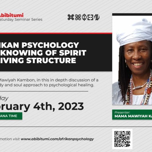 RECORDING+SLIDES: Afrikan Psychology The Knowing of Spirit - A Living Structure