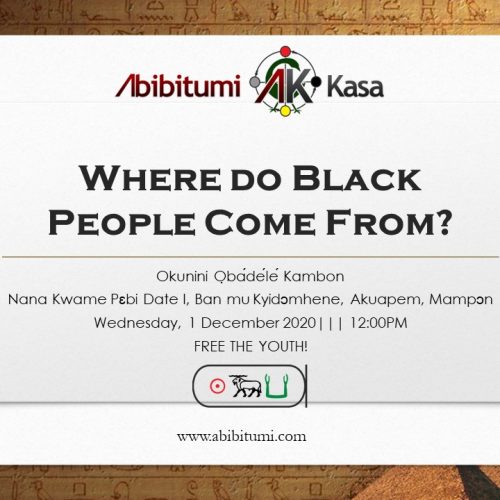 Lecture #1 - Where do Black People Come From? (The Beginning is the End) Free the Youth