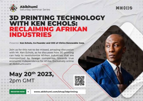 SSS 53 Video Recording: Reclaiming Afrikan Industries with 3D Printing! with Ken Echols
