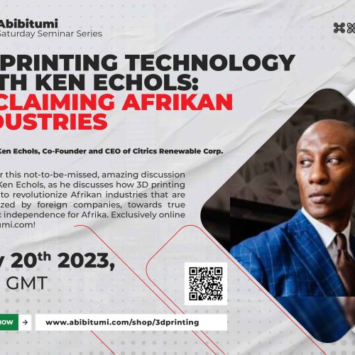 SSS 53 Video Recording: Reclaiming Afrikan Industries with 3D Printing! with Ken Echols