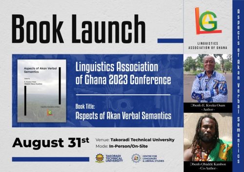 Aspects of Akan Verbal Semantics Book Launch Video and LAG as a Book Publishing House!