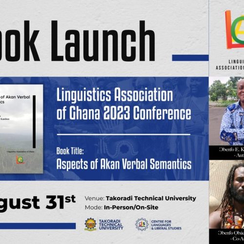 Aspects of Akan Verbal Semantics Book Launch Video and LAG as a Book Publishing House!