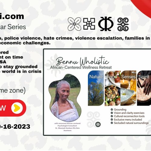 VIDEO RECORDING! SSS 56 Seminar! Okuninibaa (Dr.) Mawiyah Kambon and the Bennu Wholistic Afrikan Centered Wellness Retreat