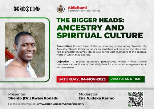 Video Recording: SSS #62 The Bigger Heads: Ancestry and Spiritual Culture