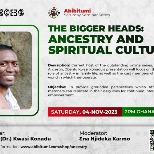 Video Recording: SSS #62 The Bigger Heads: Ancestry and Spiritual Culture