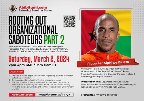 Video Recording SSS -71 ROOTING OUT ORGANIZATIONAL SABOTEURS PART 2