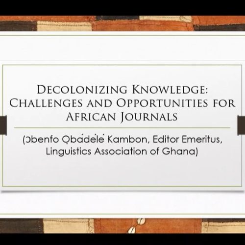 Decolonizing Knowledge vs. Restoring Ma'at: Challenges and Opportunities for Kmtyw Journals