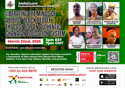 [Video Replay] Liberating the Minds of Abibifoɔ ‘Black People’: The Case for an Authentic Ghanaian Education System