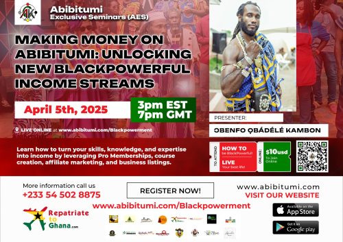 [Video Replay] Making Money on Abibitumi & AbibitumiTV: Unlocking New BlackPowerful Income Streams