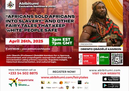 [Video Replay+Slides] "Africans Sold Africans into Slavery" and Other Fairy Tales that Keep 'white' People Safe