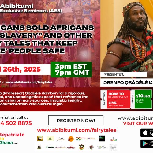 [Video Replay+Slides] "Africans Sold Africans into Slavery" and Other Fairy Tales that Keep 'white' People Safe