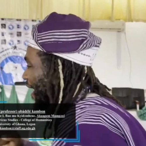 Ɔbenfo Ọbádélé Kambon: NATAV Keynote at UDS: Kmt, not "Egypt"