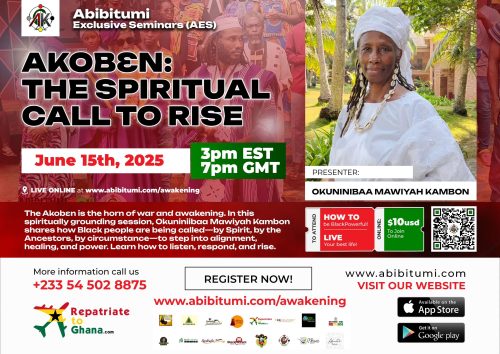 [Video Replay] Akobɛn: The Spiritual Call to Rise - Okuninibaa Mawiyah Kambon