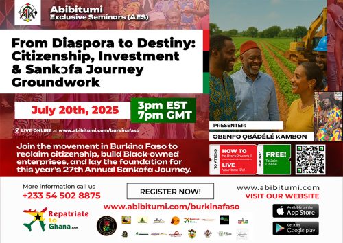 From Diaspora to Destiny: Citizenship, Investment & Sankɔfa Journey Groundwork