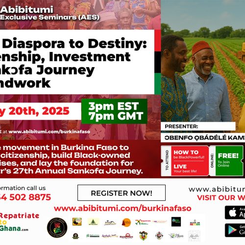 From Diaspora to Destiny: Citizenship, Investment & Sankɔfa Journey Groundwork