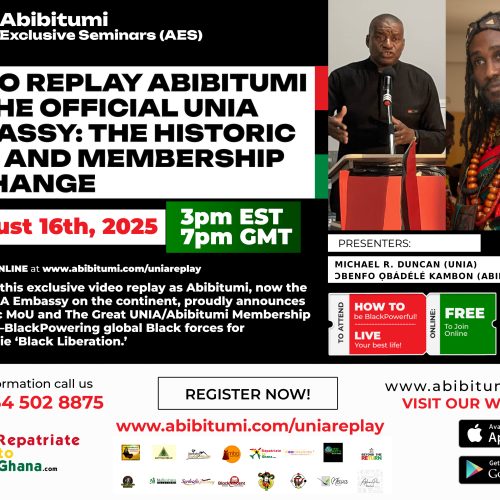 [Video Replay] ABIBITUMI AS THE OFFICIAL UNIA EMBASSY: THE HISTORIC MOU AND MEMBERSHIP EXCHANGE