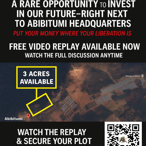 VIDEO REPLAY! A Rare Opportunity to Invest in Our Future — Right Next to Abibitumi Headquarters