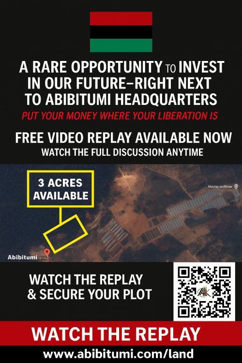 VIDEO REPLAY! A Rare Opportunity to Invest in Our Future — Right Next to Abibitumi Headquarters